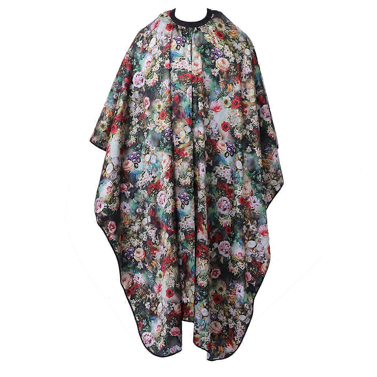 Waterproof Haircut Cape Barber Apron for 2Pcs Classic Flower Pattern