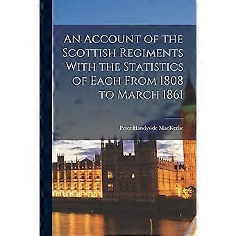 Beretning om de skotske regimentene med statistikk for hvert regiment fra 1808 til mars 1861
