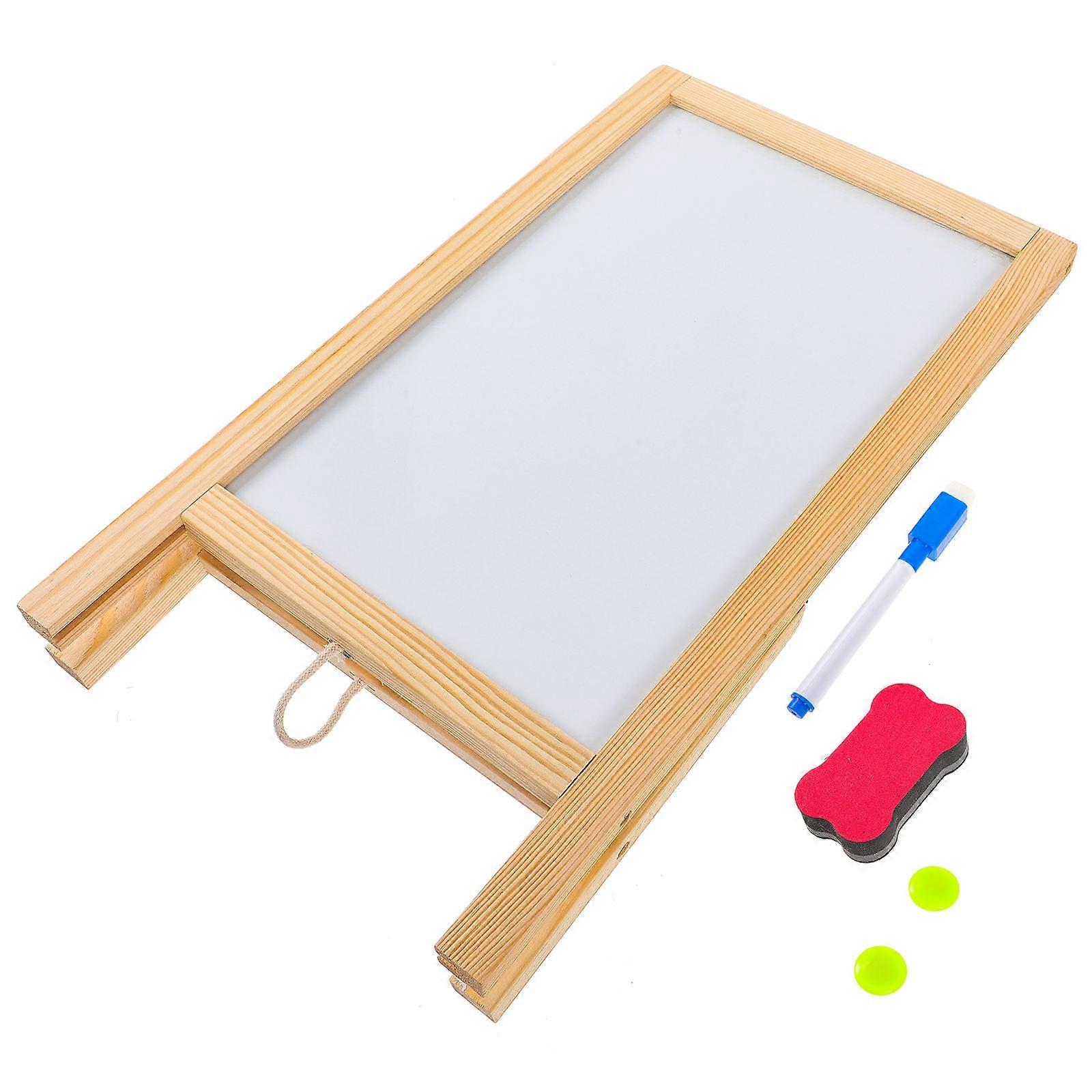 White Chalkboard Wooden Message Board for 4Sets Daily Use