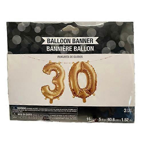 Creative Party Foil 30th Banner Balloons