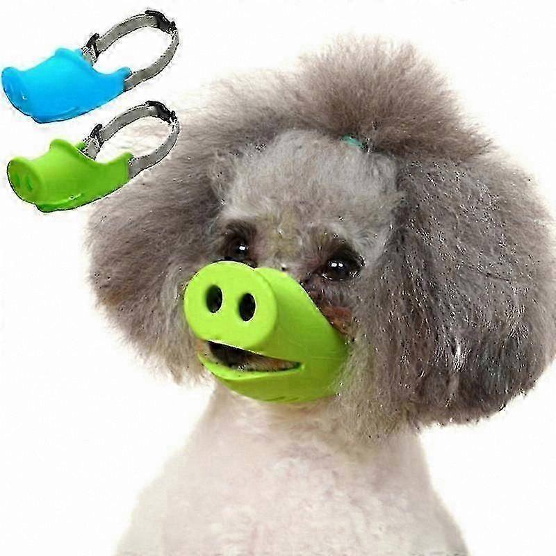 Adjustable Anti-Bite Dog Muzzle with Cute Pig Nose Design