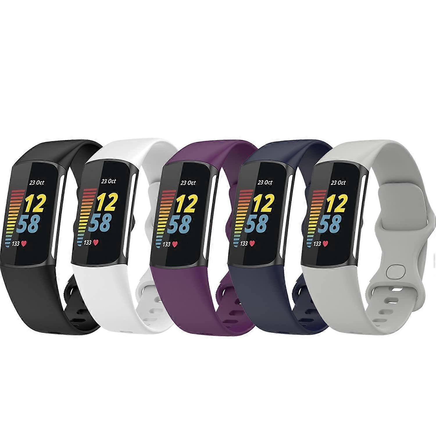 Small Size Replacement Bands for Fitbit Charge5 with 5 Color Options