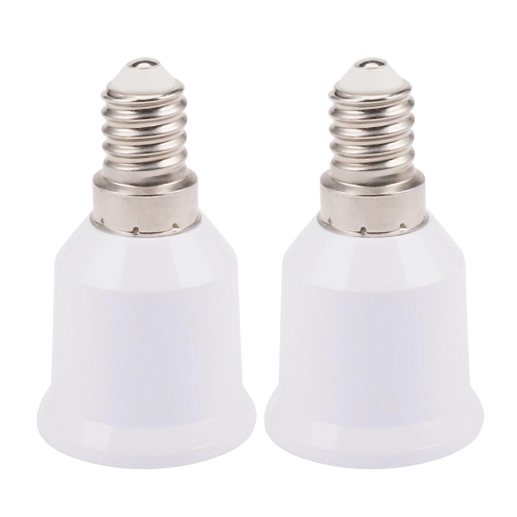 2X E14 to E26 E27 Adapter Chandelier Light Socket E14 to Medium Socket E26 E27 Converter Bulb Base Adapter Converter