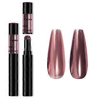 Chrome Nail Powder Pen with Mirror Chrome Finish, Precise Cushion Applicator, for Nails and Eyes