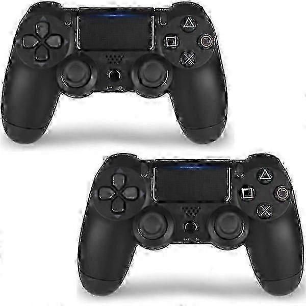 2x Suitable for PS4 DualShock wireless controllers, black.