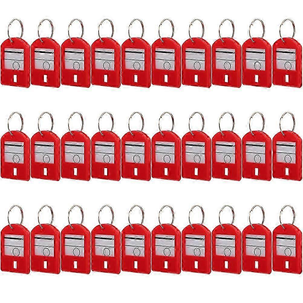 Key Classification Tags for Organization Red ABS Numbered Key Labels 35Pcs