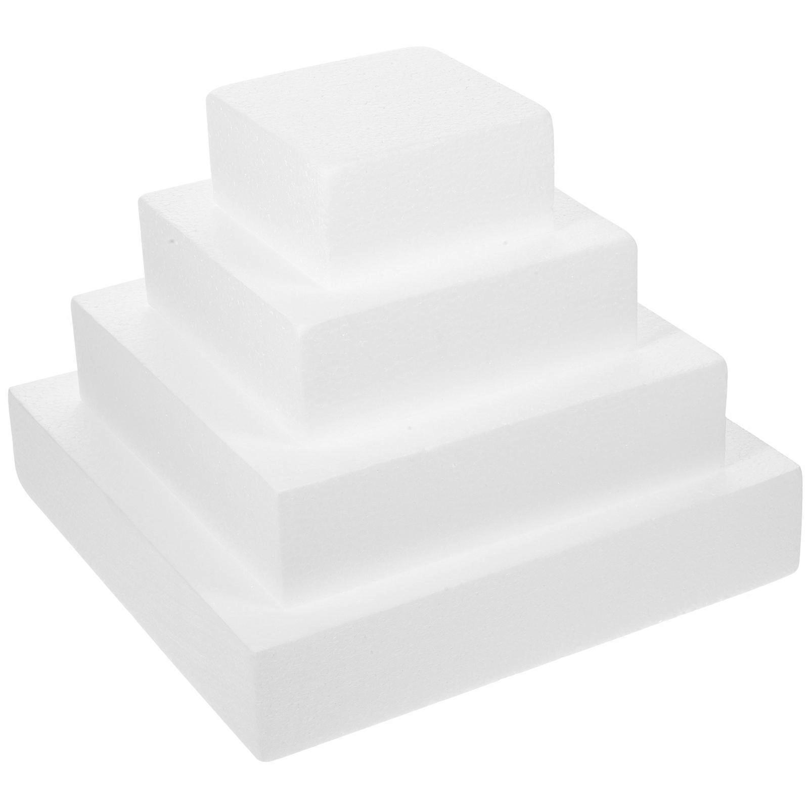 4Pcs Foams Cake Model Cubic-shaped Cake Model Baking Cake Model Cake Dummy Model