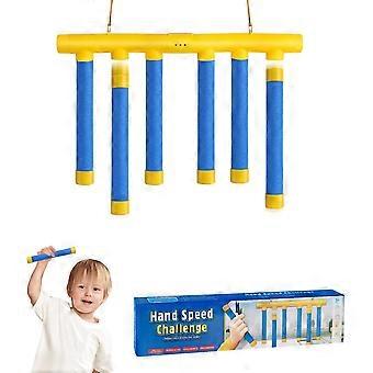 Catching Sticks Reaction Game - 3 Dropping Speeds Hand Speed Challenge Toy, Reaction Training Stick Sensory Toys, Kids Drop Pick up Sticks Game, Hand-