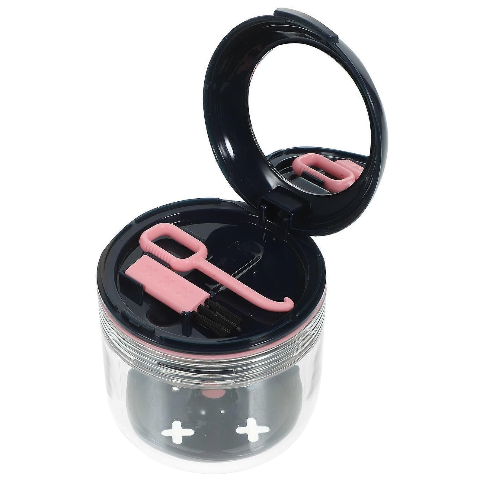 Transparent Denture Case Denture Bath Case for Dental Retainer 1Set