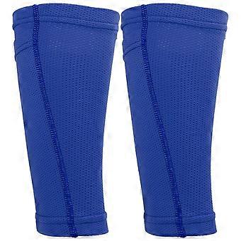 Protège-tibias de football, protège-tibias flexibles pour jeunes et adultes, protection légère et confortable avec manchon de compression pour le mollet, maille respirante