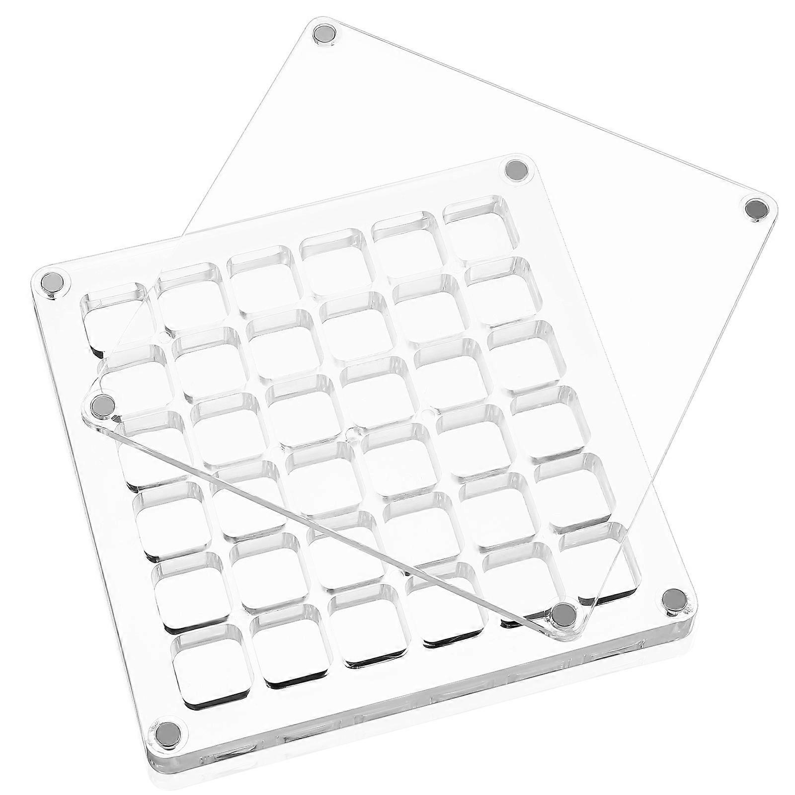 Seashell Display Box Clear Acrylic Display Case for Organized Grid