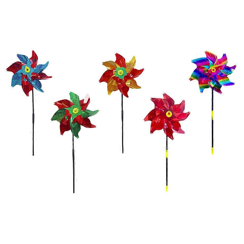 Reflective Bird Windmill for Outdoor Use 5Pcs Durable Pet Material