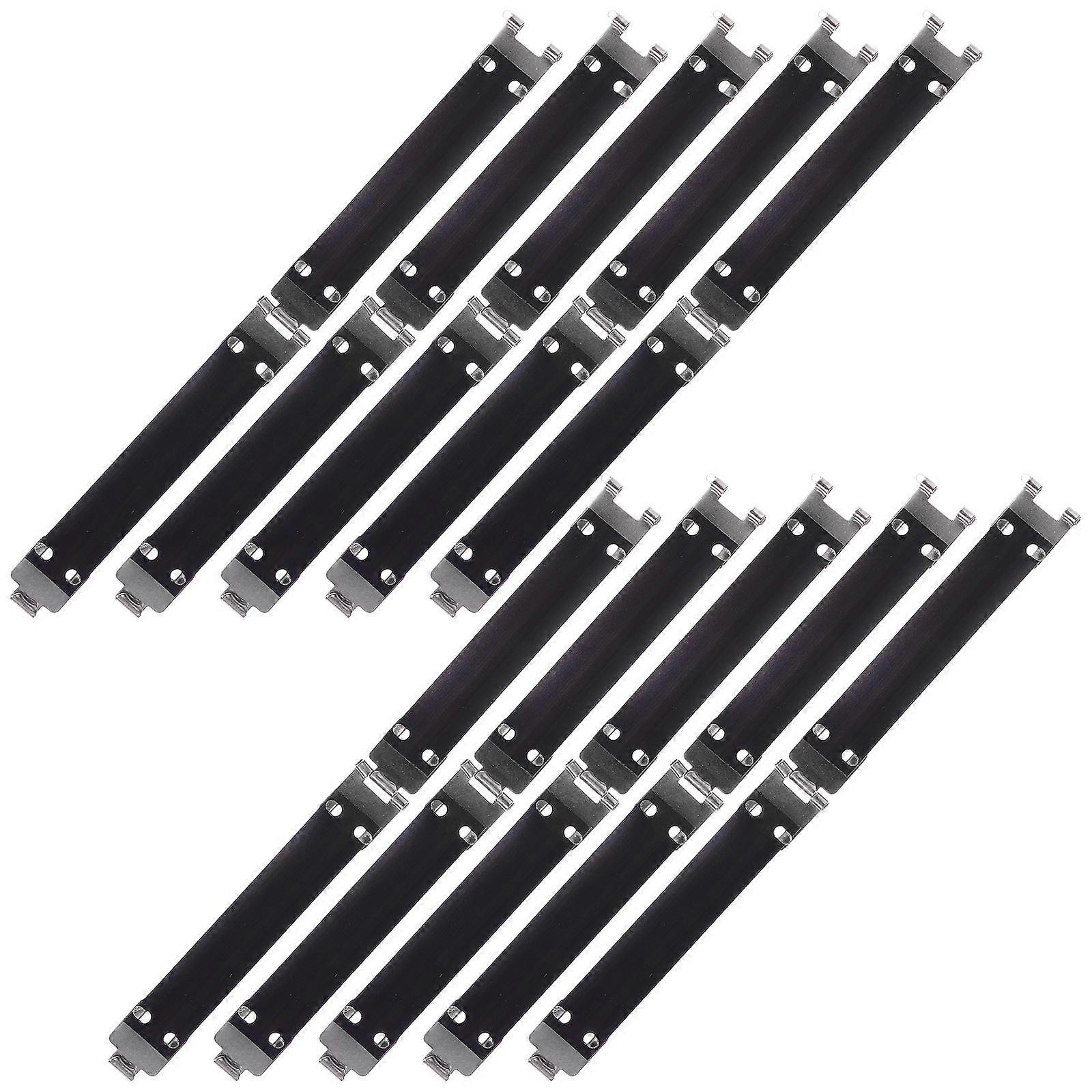 Metal Internal Flex Frames for Handbag Hinges 10Pcs Silver Spring Clips