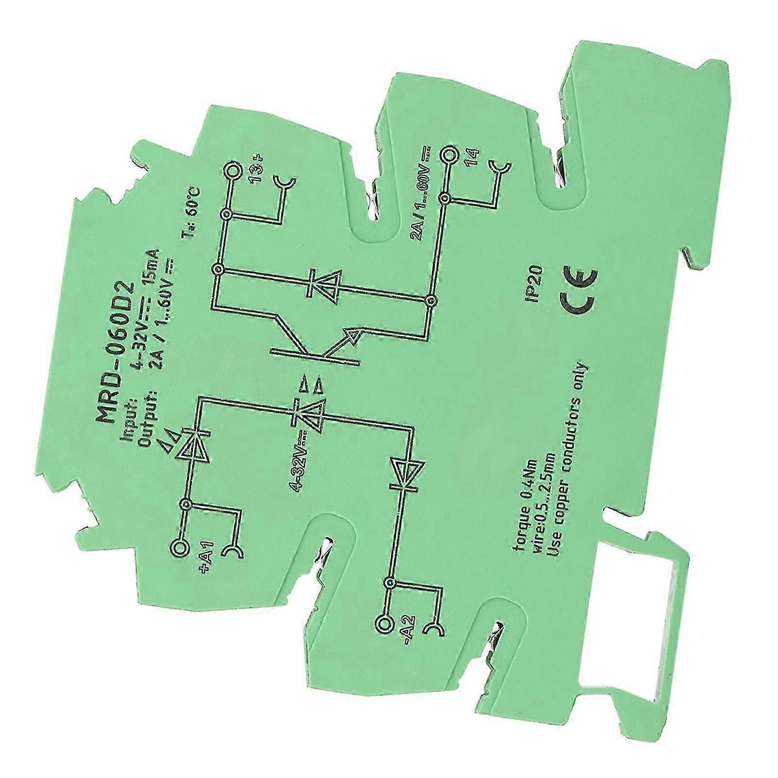 2026 Best!! Ultra Thin 6.2mm Solid State Relay Module MRD-060D2, Input 4-32VDC NO