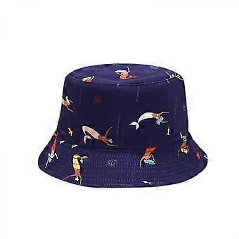 Cute Bucket Hat Beach Fisherman Hats for Women, Reversible Double-Side-Wear Unisex (HATG021)