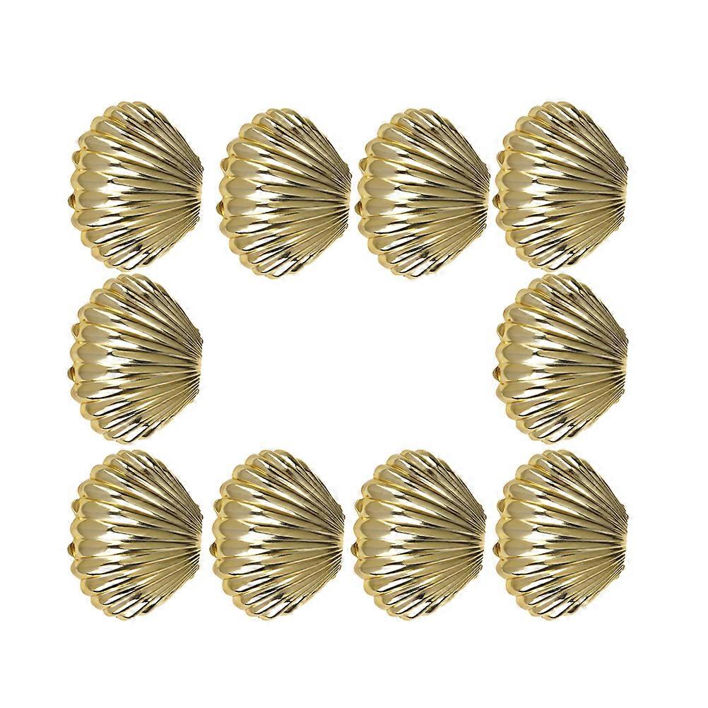 Golden Candy Boxes Creative Shell Shaped Candy Case for 10Pcs