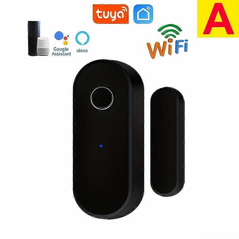 WiFi Door Window Detector, Remote Alarm Sensor with App Notification, Compatible with Google Assistant