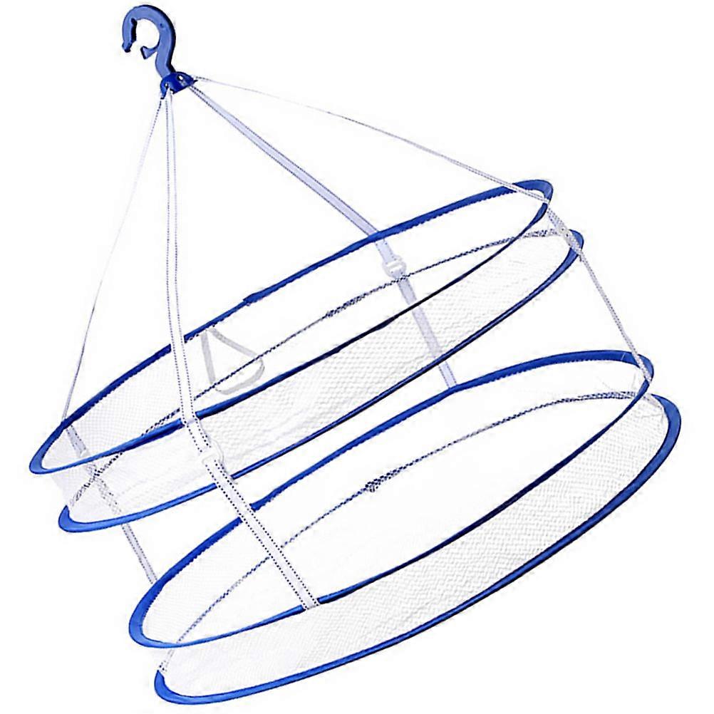 1pc Mesh Clothes Hanging Dryer Double-Layer Foldable Sweater Drying Basket