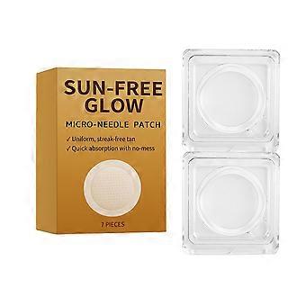 Sun-Free Glow Micro-Needle Tan Patches, Streak-Free Self-Tan Patches for Natural-Looking Skin