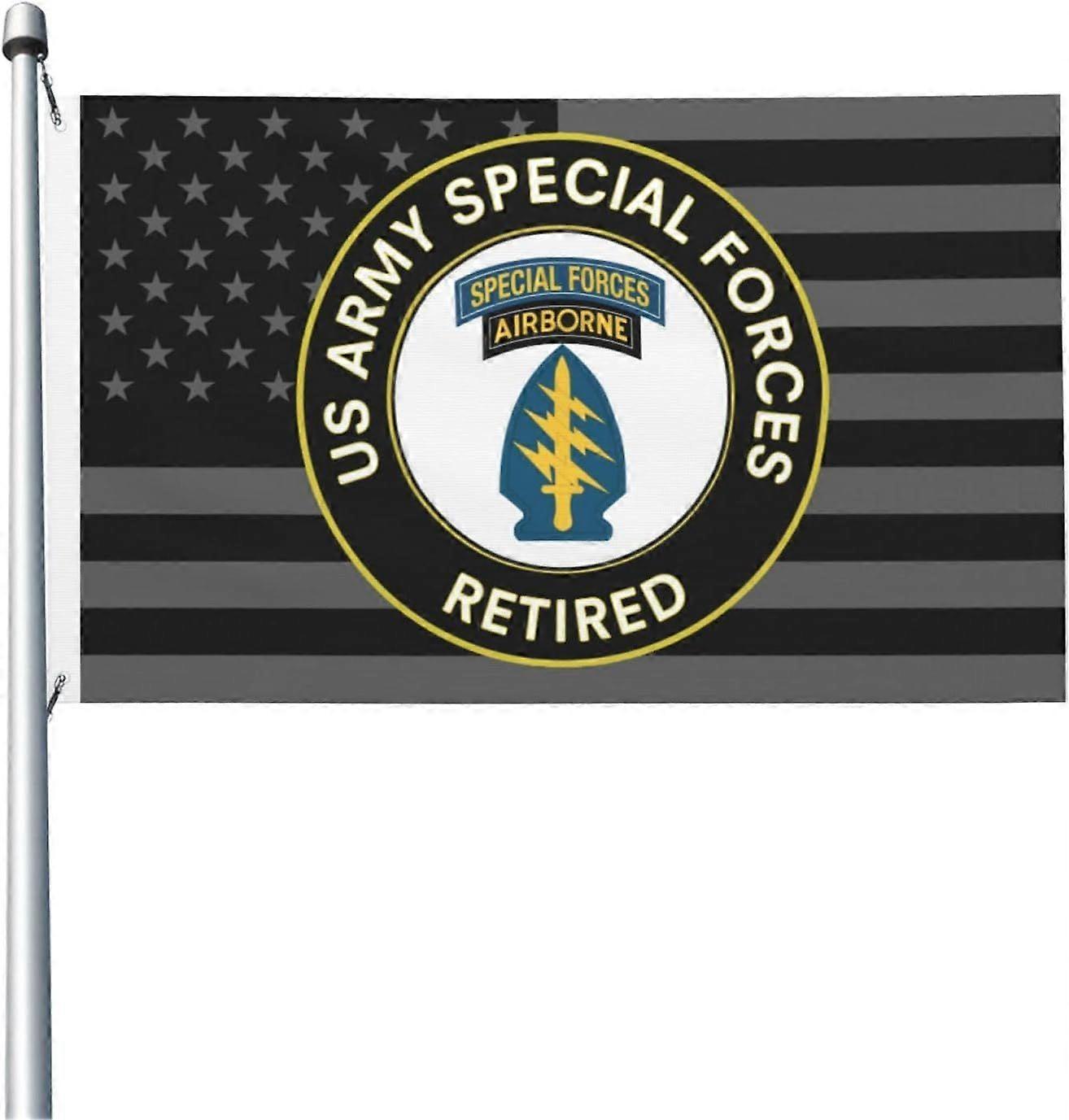 Drapeau aéroporté des forces spéciales de l'armée à la retraite YF0014
