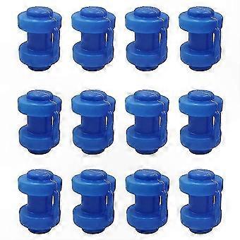 12 Pcs 25mm Trampoline End Caps for Attaching Safety Net to Net Poles