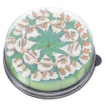 Artificial Dessert Prop Green Cake Slices for Display 27Pcs Collection