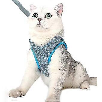 Arneses para gatos ultraligeros ajustables antifugas (tamaño: m)