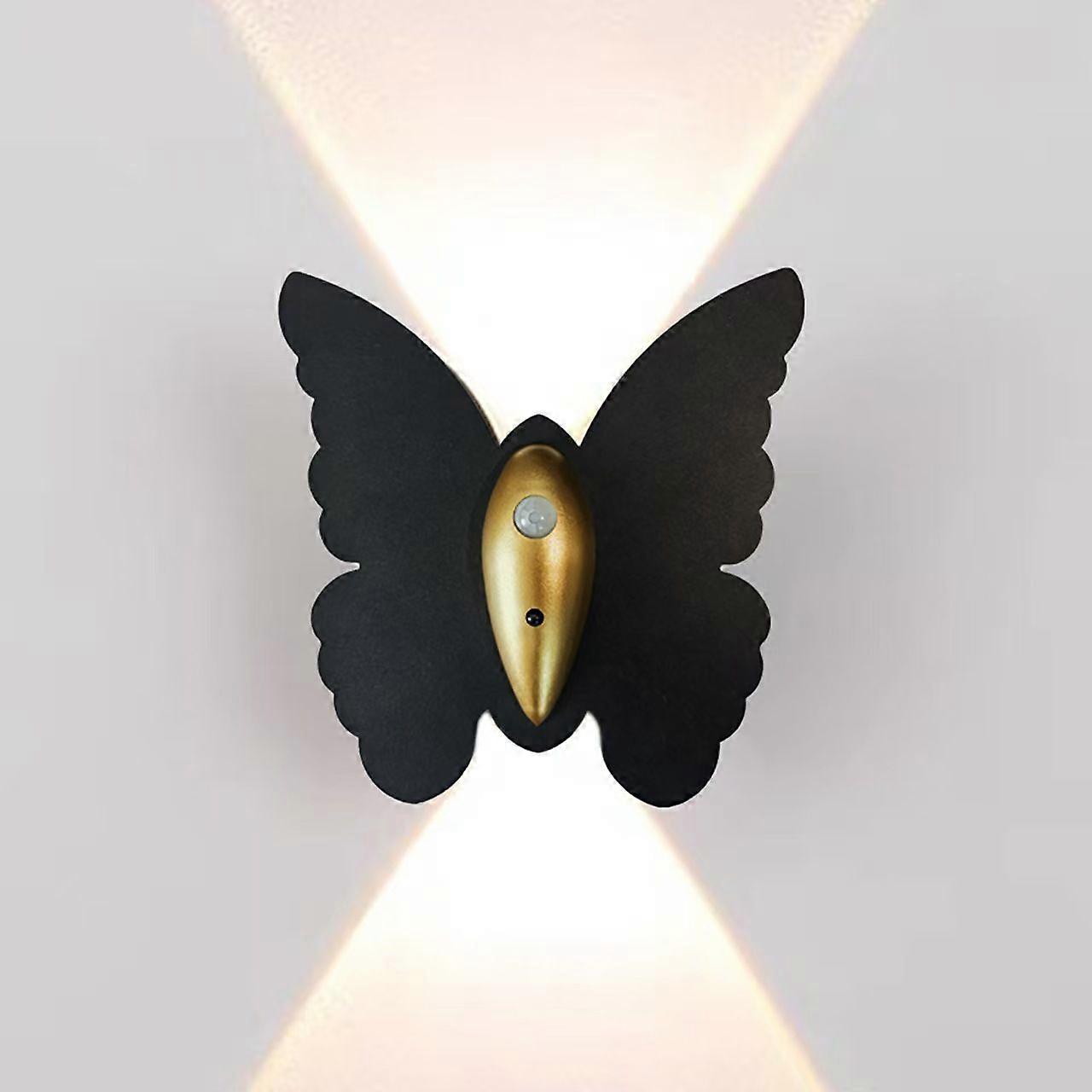 Butterfly LED Motion Sensor Wall Light Magnetic Rechargeable