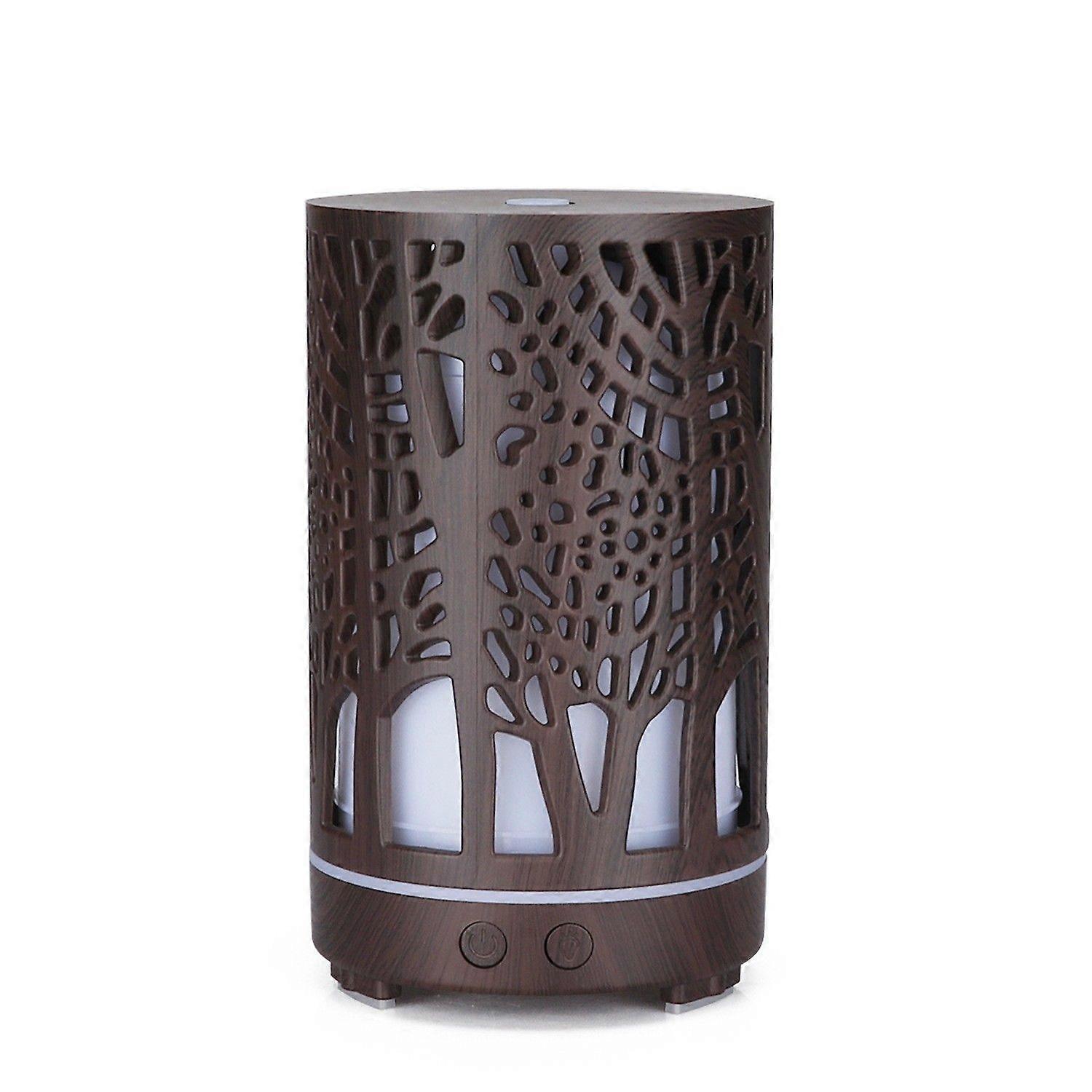 Dark Brown Essential Oil Diffuser, Aromatherapy Diffuser, Large Capacity Ultrasonic Humidifier Diffuser with Adjustable Mist Mode, Auto Shut Off