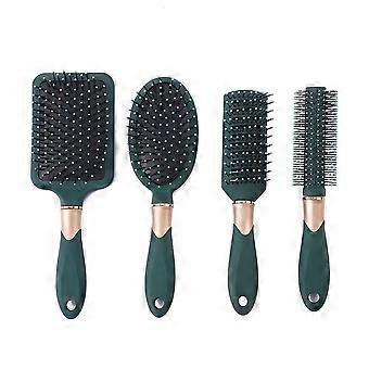 4Pcs Air Cushion Paddle Hair Brush Set Scalp Massage Detangling Comb Kit Women