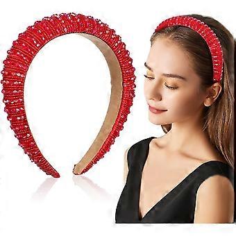 Fascia per capelli con strass, cerchietto da donna con cristalli, accessori per capelli per matrimoni, balli, feste e per lo styling quotidiano.