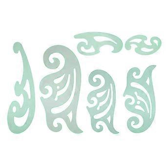 6Pcs Curve Lineal Multifunktionskleidung Designed CloudsShaped Template Messwerkzeug