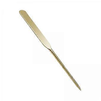 Durable Stainless Steel Makeup Spatula Set - Cosmetic Mixing Tools for Precision Blending and Creams