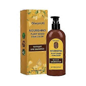 Lot de 2 teintures capillaires végétales noires, formule douce, coloration naturelle et facile, utilisation quotidienne pratique et de haute qualité.
