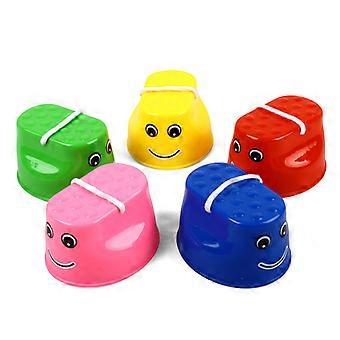 1 Pair Plastic Walker Stilt Shoe Children Outdoor Fun Sports Walker Walk Balance Training Toys Kindergarten Teaching Aids