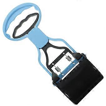 Pet Poop Scoop portátil Long Handle Poop Shovel Cães coleta de resíduos fácil de usar Pooper Scooper ferramenta de limpeza ao ar livre (preto azul)