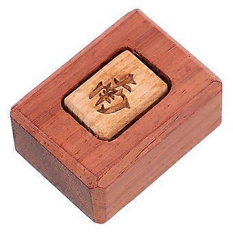 Houten windindicator voor mahjong, een accessoire voor zowel professionele als recreatieve spelers. Kleur: koffie (willekeurige letters).