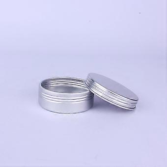 Metal Tin Container Aluminium Round Cosmetic Storage Tins for Storage 24Pcs
