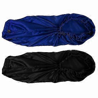 2-Pack Satin Sleep Bonnets for Hair Protection Soft Night Cap for Braids Locs