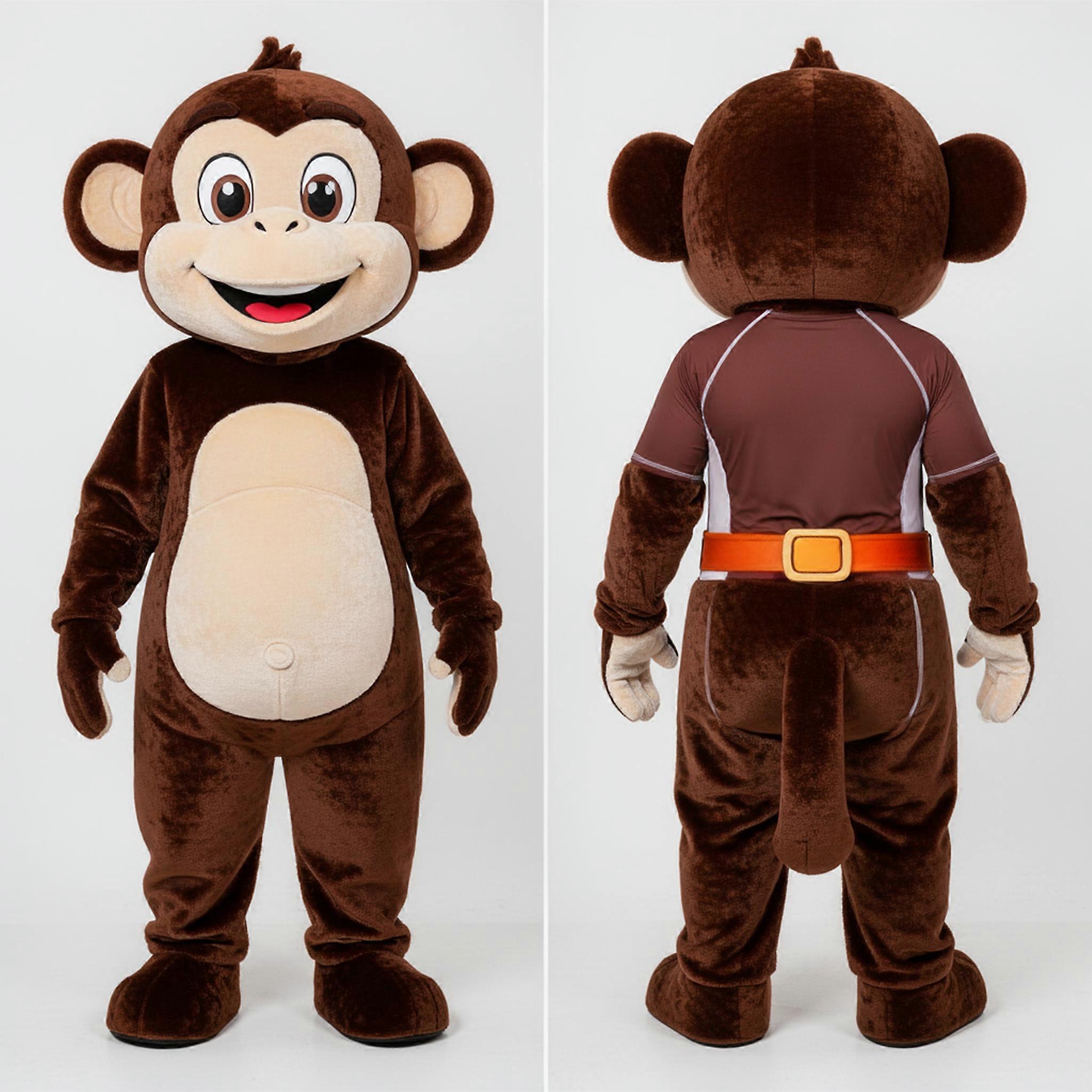 MASTICOT Brown Velvety Monkey Mascot