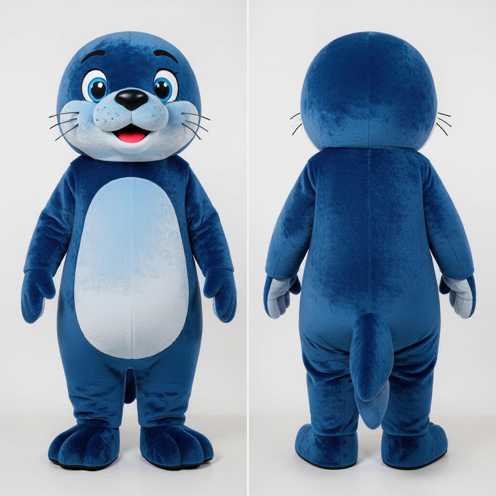MASTICOT Azure Blue Friendly Navy Seal Mascot