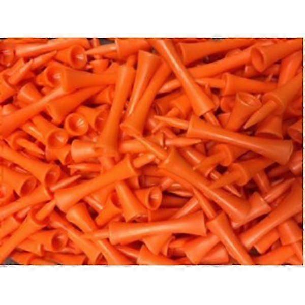 100pcs 70mm Large Castle Tees (Orange)