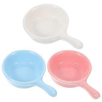 Kleintier-Futternapf aus Keramik für Futter und Wasser, 3-teilig