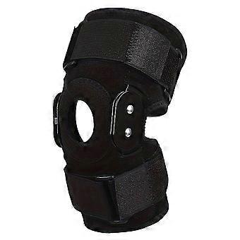 Adjustable Breathable Hinged Knee Brace Support Wrap for Meniscus Tear Patellar Tendon for Pain Relief Strains(Size:L)