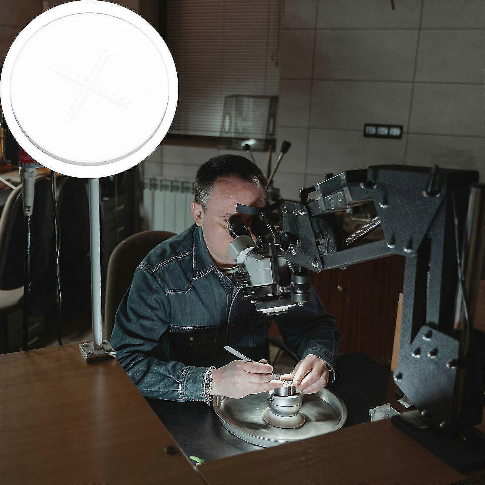 Microscope Micrometer Cross Eyepiece Micrometer Slides Area Measuring Ruler