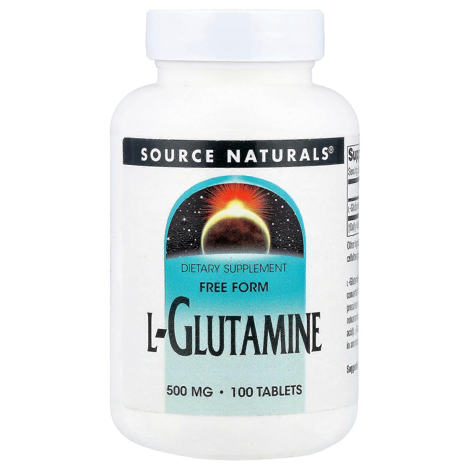 2 x Source Naturals, L-Glutamine, 500 mg, 100 Tablets