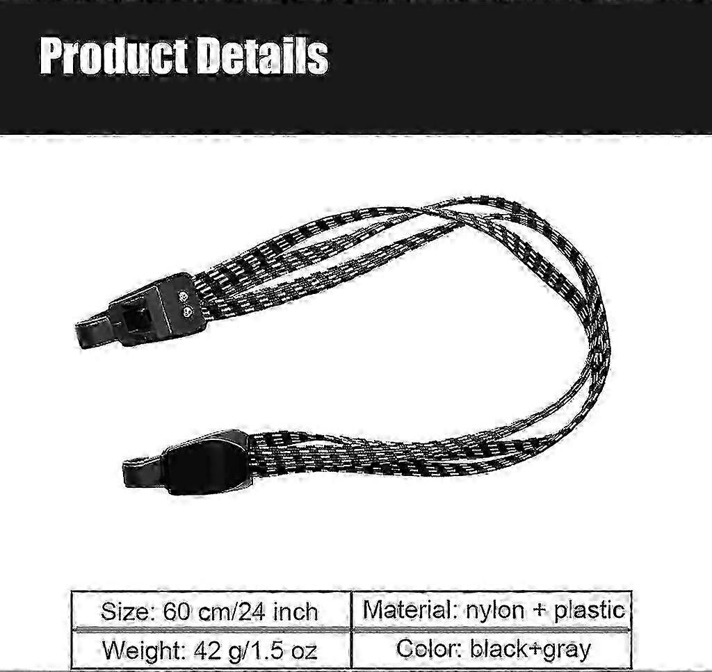 2 Pc Heavy-Duty Bike Bungee Straps