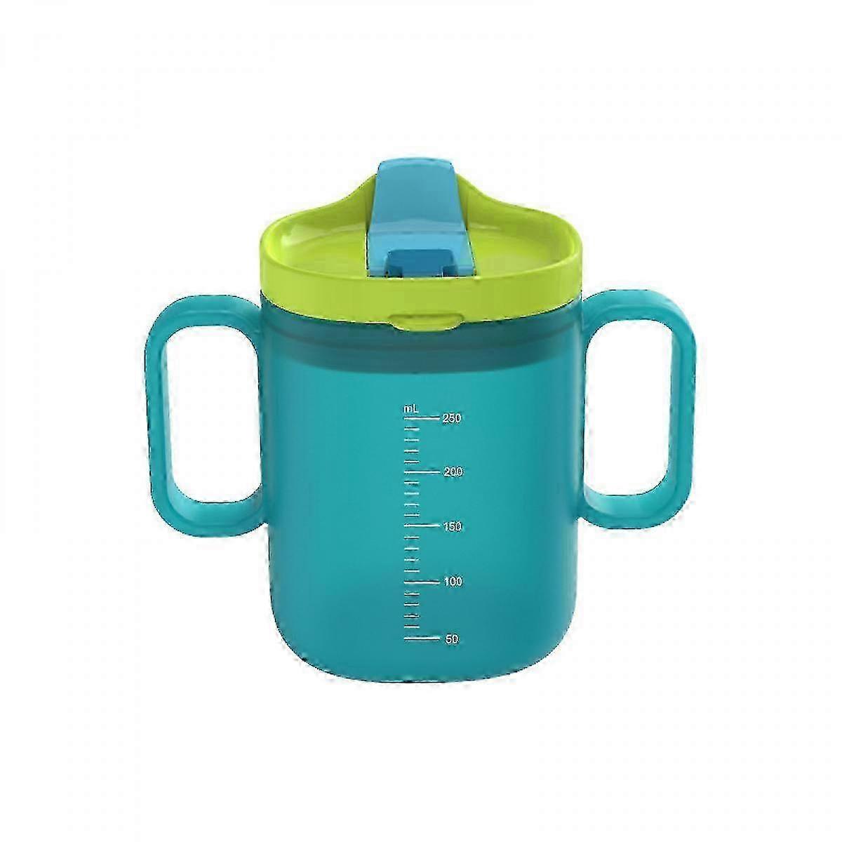 Large-Handle Transparent Spill-Proof Sippy Cup