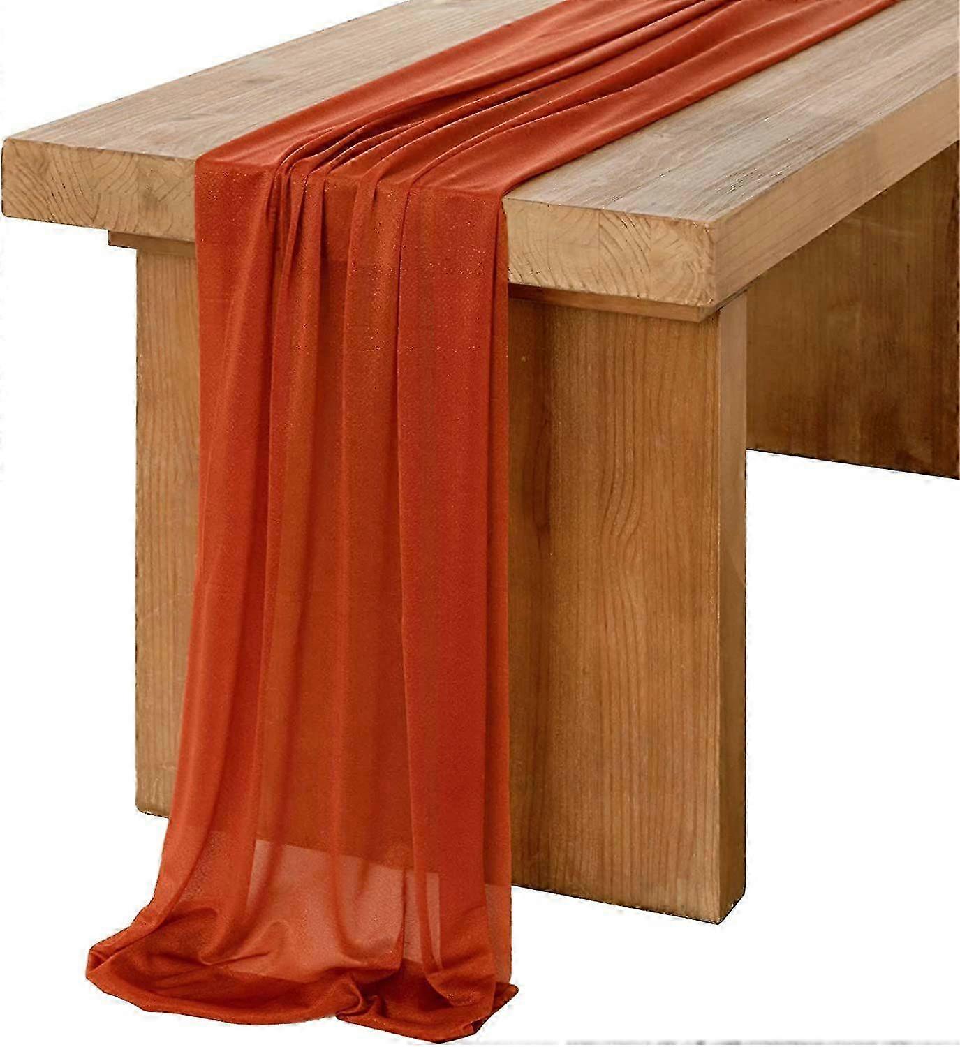 Flowy Sheer Polyester Table Runner