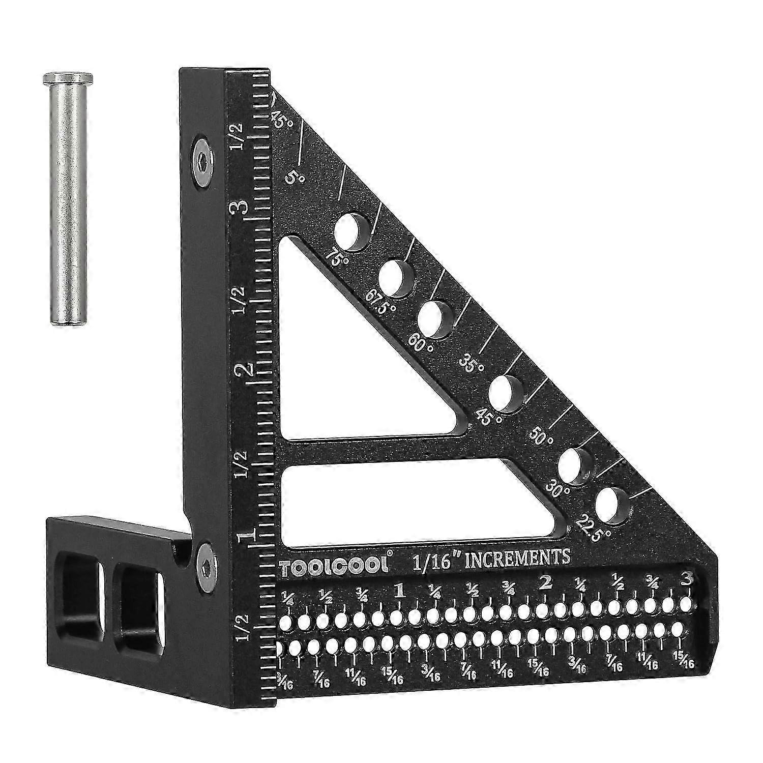 Multi-Function Aluminum Measuring Ruler